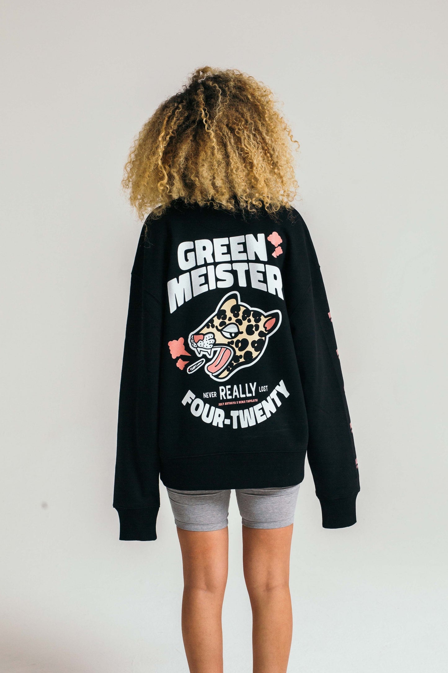 Never Really Lost Black Leopard Longsleeve