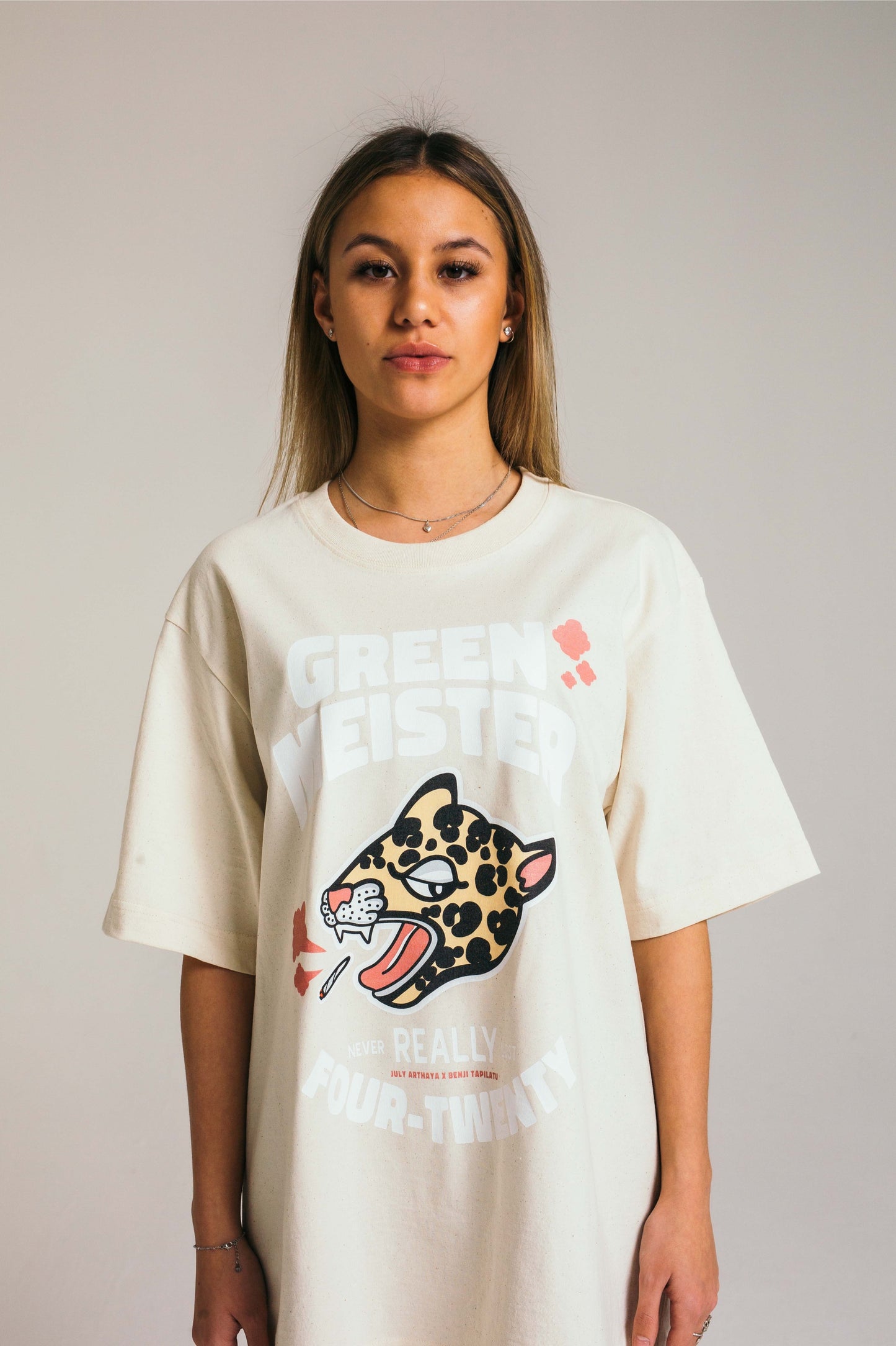 Never Really Lost Off White Leopard Shirt