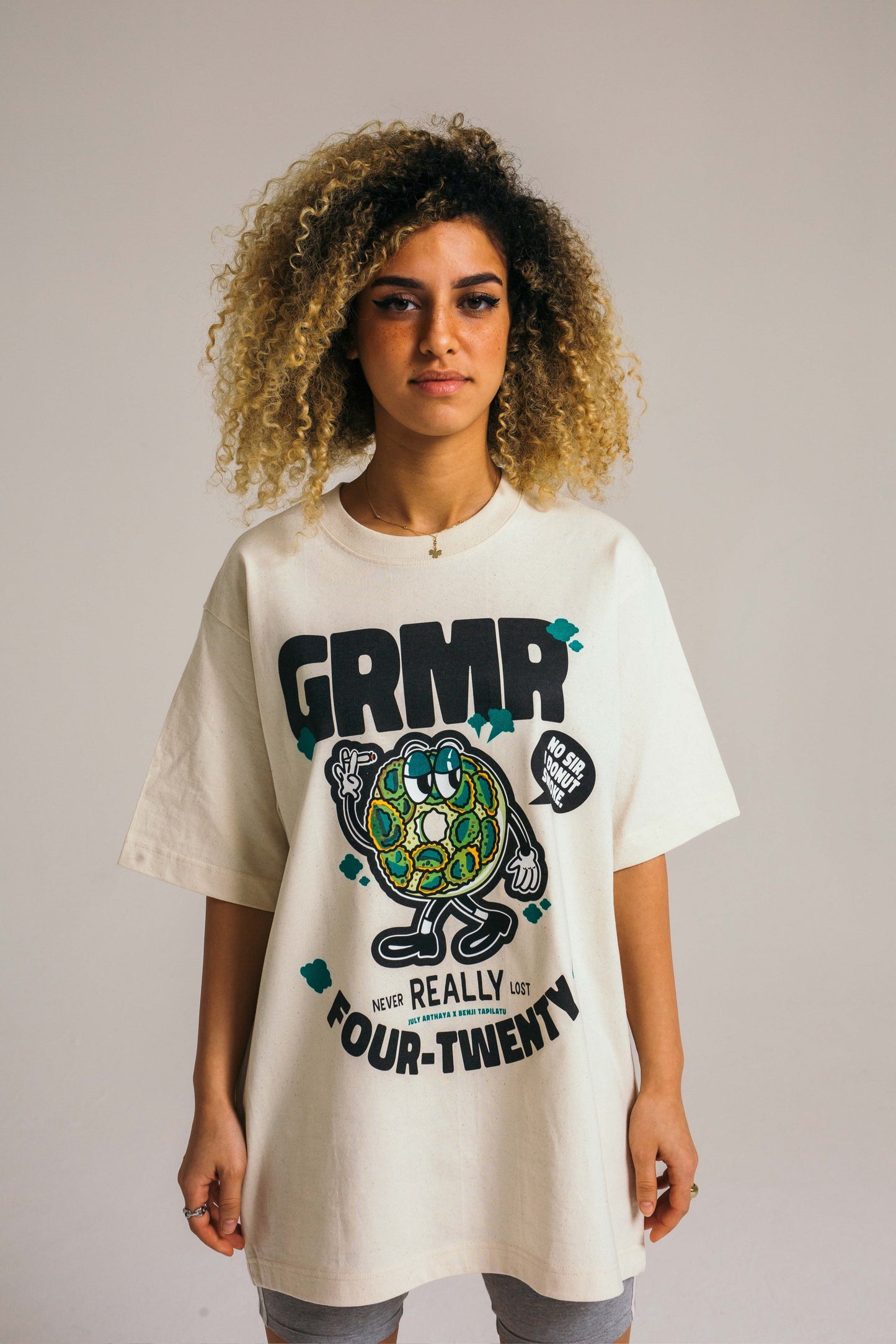 Never Really Lost Off White Donut Shirt