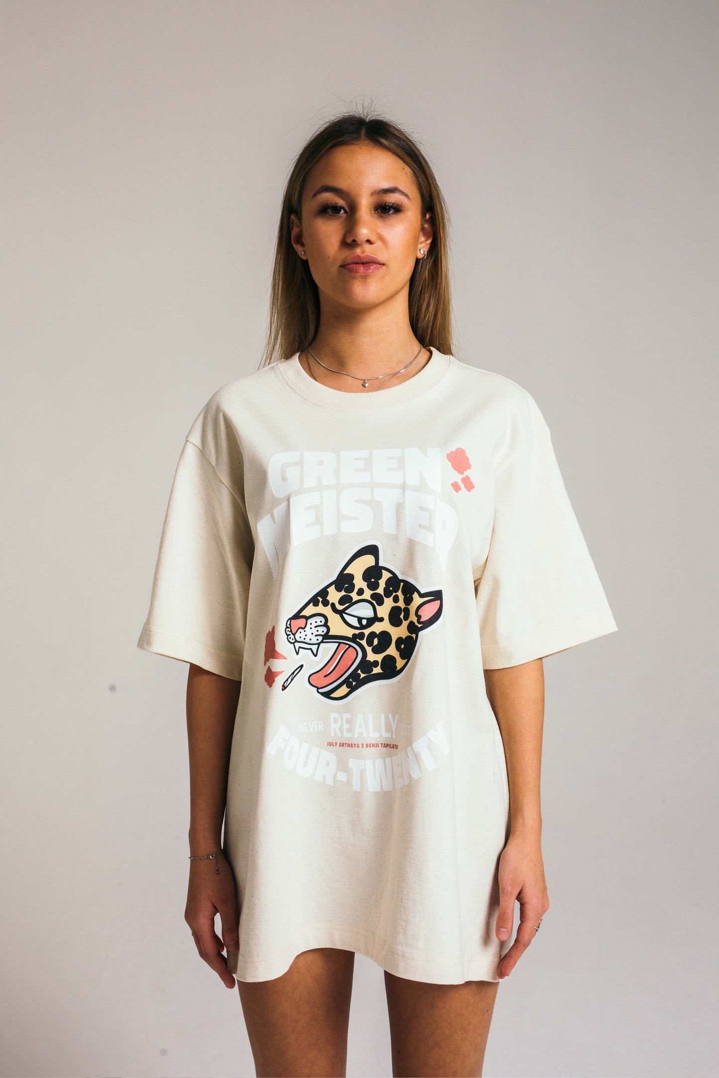 Never Really Lost Off White Leopard Shirt