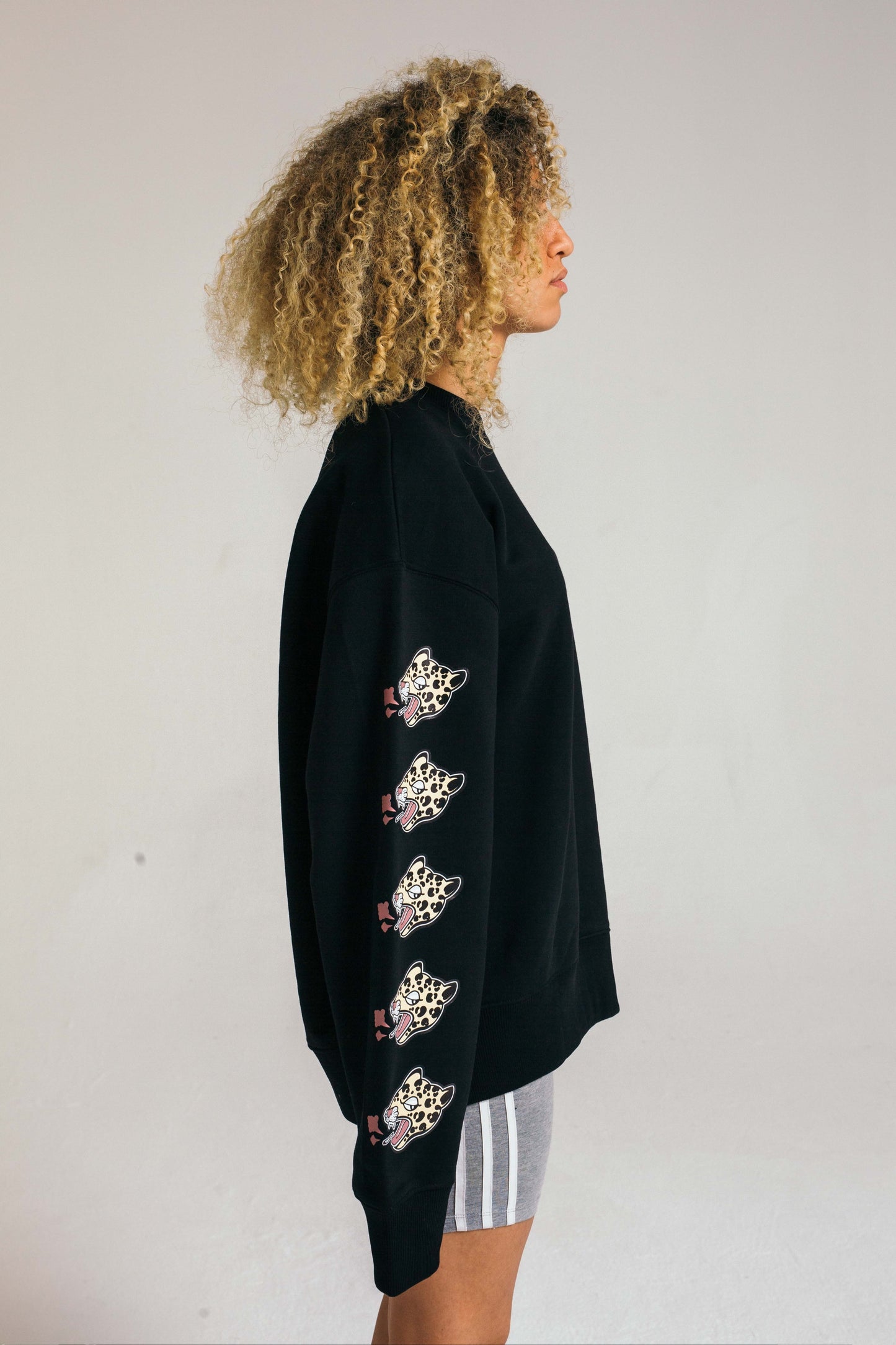 Never Really Lost Black Leopard Longsleeve